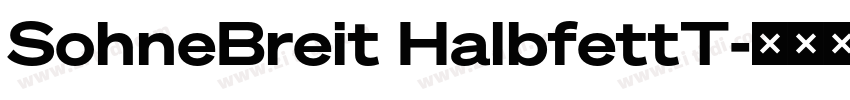 SohneBreit HalbfettT字体转换 SohneBreit HalbfettT字体转换